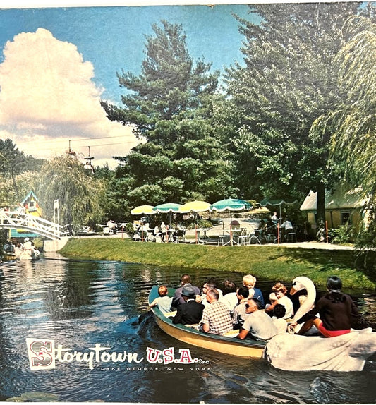 1960's Storytown USA Amusement Park Lake George NY Cardboard Advertising